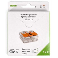Мини-упаковка рычажковых клемм Wago в блистерах. Серия 221