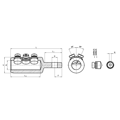 КВТ Наконечник болтовой 3НБЕ-35–300/400 65836 KVT