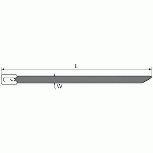 КВТ Стяжка стальная СКС-П (304) 7.9х150 с полимерным покрытием (мин партия 100 шт.) 74940 KVT