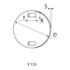 КВТ Бирка маркировочная круглая У 135 66782 (цена за уп.) KVT