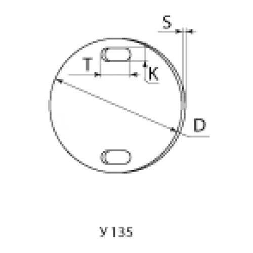 КВТ Бирка маркировочная круглая У 135 66782 (цена за уп.) KVT