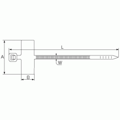 КВТ Стяжка крепежная КСМ 3x200 с площадкой 53314 (цена за уп.) KVT