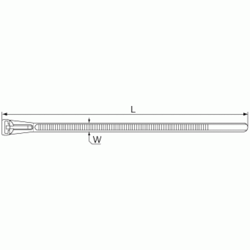 КВТ Стяжка разъемная КСР 7.5x300 60632 (цена за уп.) KVT
