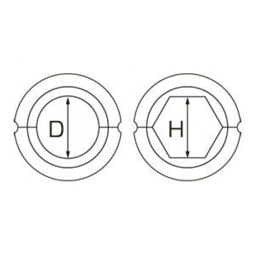 КВТ Матрица для алюм. зажима круглая А-29/60т 61529 KVT