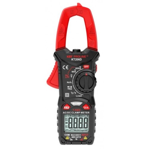 КВТ Токовые клещи цифровые KT 206D 