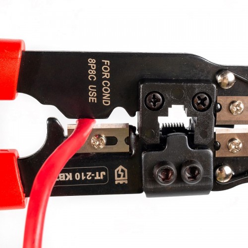 КВТ Кримпер многофункциональные со встроенным модулем для обжима RJ-45. JT-210 84824 KVT