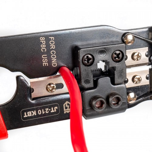 КВТ Кримпер многофункциональные со встроенным модулем для обжима RJ-45. JT-210 84824 KVT